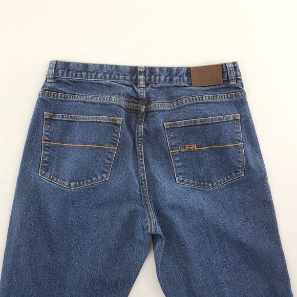 LRL Ralph Lauren Jeans Blue Denim Straight Leg Pants Women’s 12